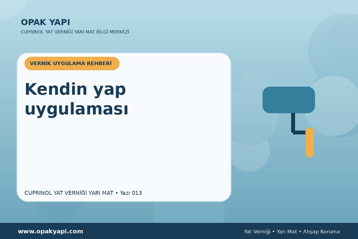 Marshall Cuprinol Classic Yat Vernik Yarı Mat: Kendin yap uygulaması