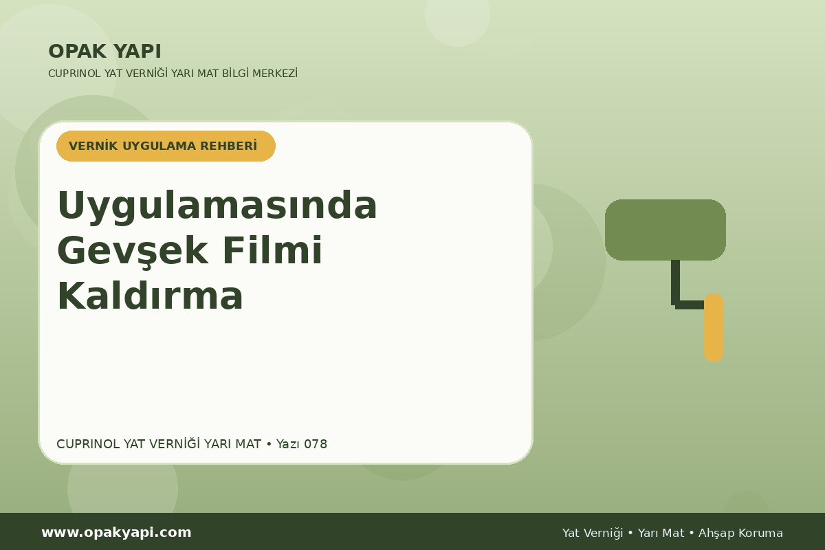 Marshall Cuprinol Classic Yat Vernik Yarı Mat Uygulamasında Gevşek Filmi Kaldırma