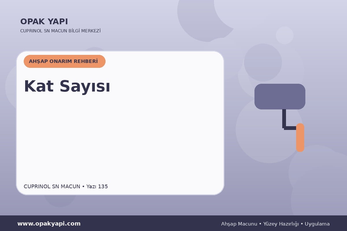 Marshall Cuprinol SN Macun İçin Kat Sayısı