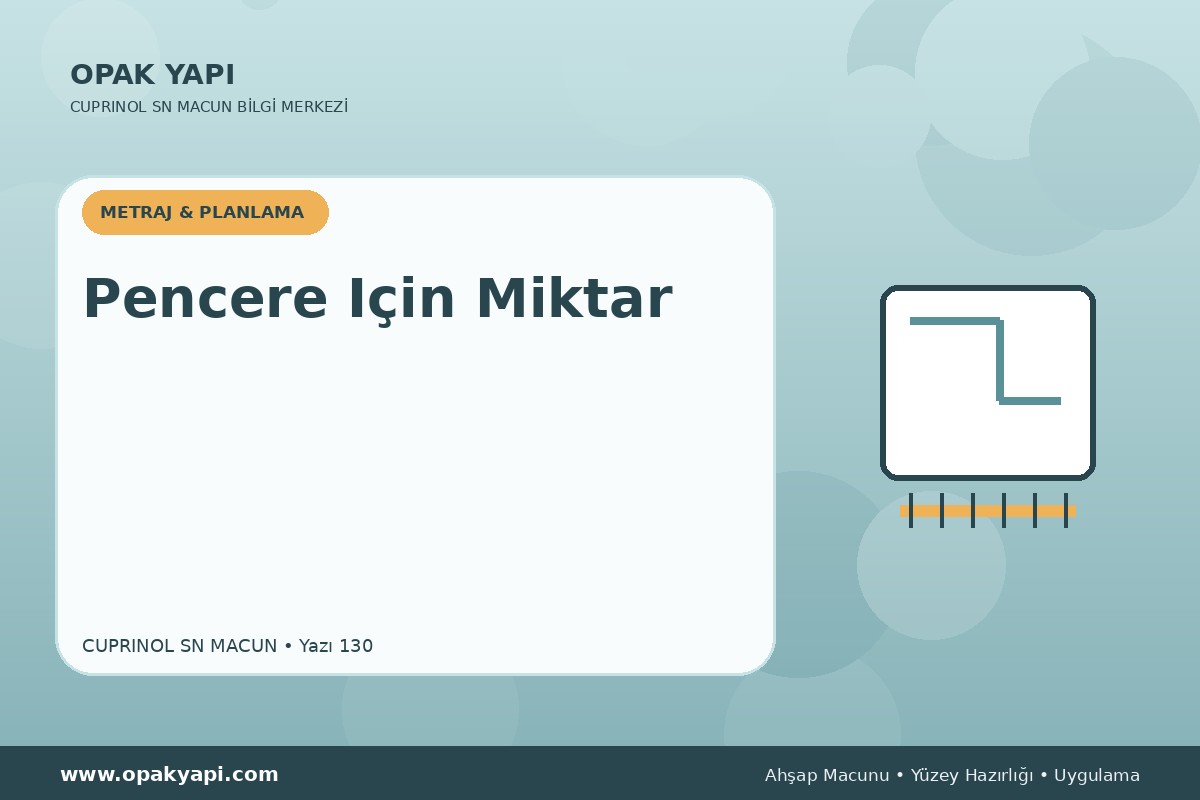Marshall Cuprinol SN Macun İçin Pencere Için Miktar