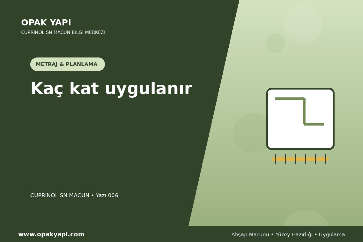 Marshall Cuprinol SN Macun: Kaç kat uygulanır