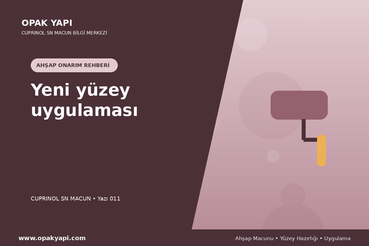 Marshall Cuprinol SN Macun: Yeni yüzey uygulaması