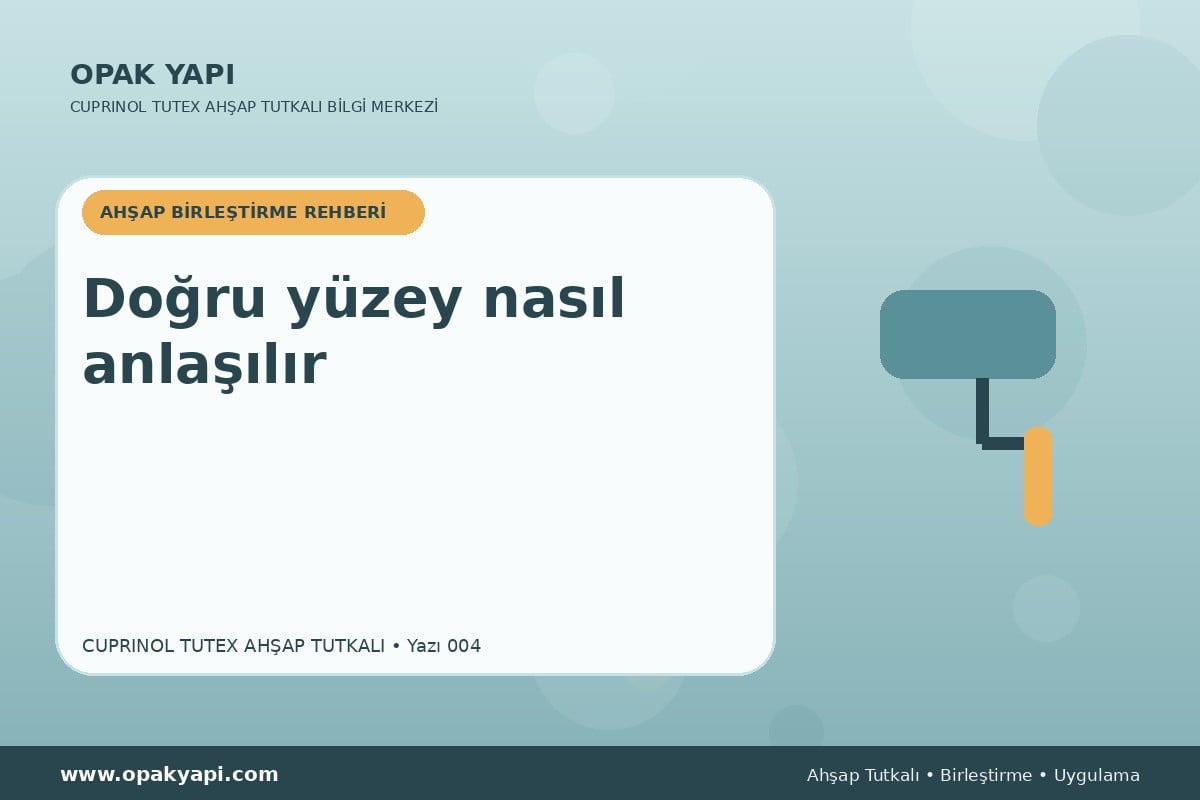 Marshall Cuprinol Tutex Ahşap Tutkalı: Doğru yüzey nasıl anlaşılır