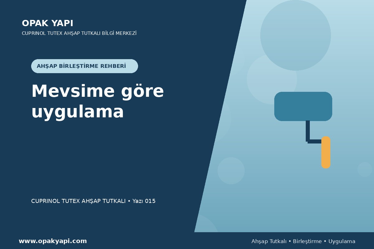 Marshall Cuprinol Tutex Ahşap Tutkalı: Mevsime göre uygulama