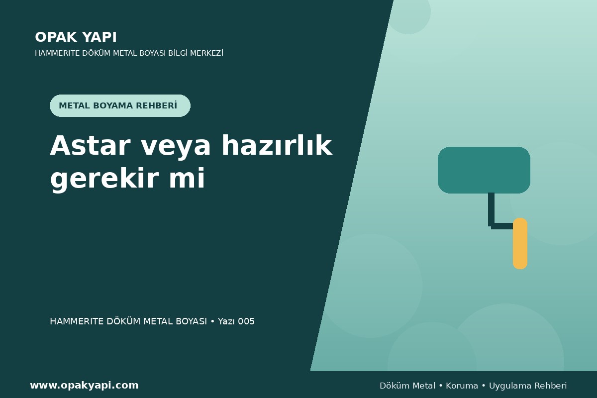 Marshall Hammerite Döküm Metal Boyası: Astar veya hazırlık gerekir mi