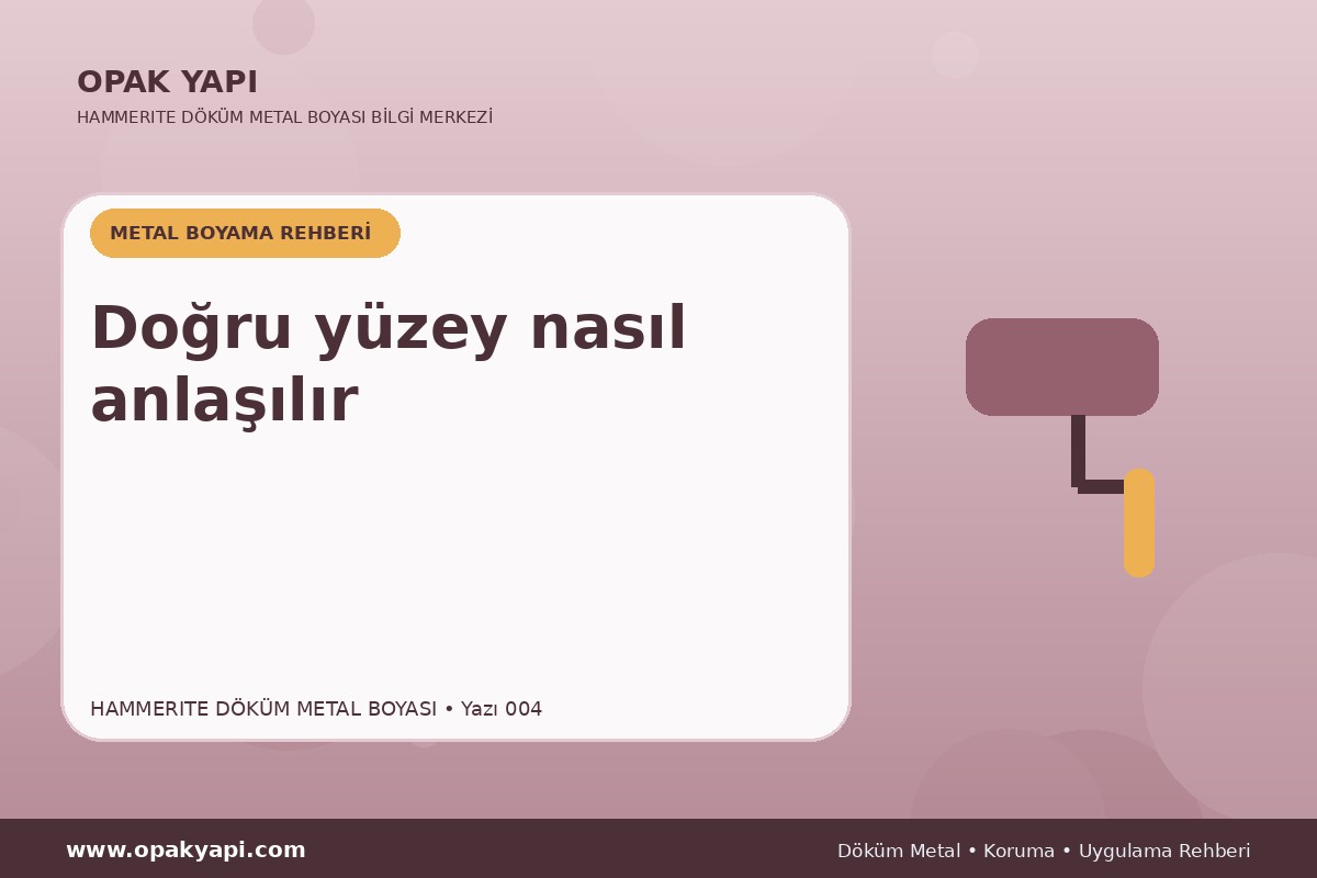Marshall Hammerite Döküm Metal Boyası: Doğru yüzey nasıl anlaşılır