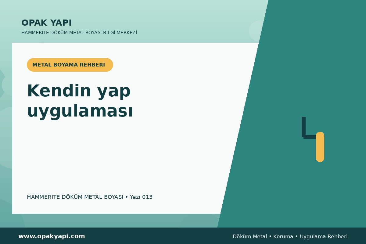 Marshall Hammerite Döküm Metal Boyası: Kendin yap uygulaması