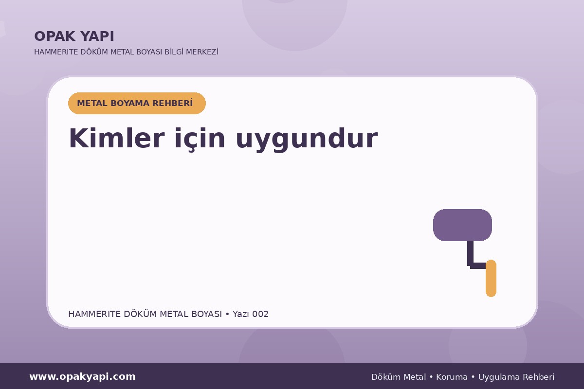 Marshall Hammerite Döküm Metal Boyası: Kimler için uygundur