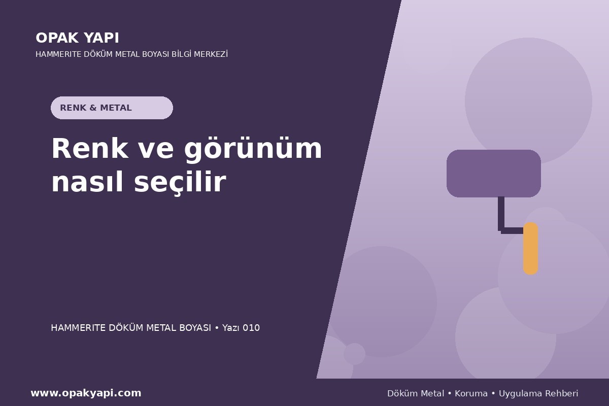 Marshall Hammerite Döküm Metal Boyası: Renk ve görünüm nasıl seçilir