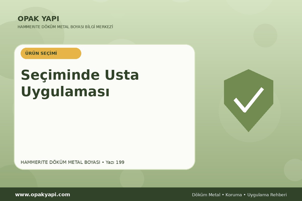 Marshall Hammerite Döküm Metal Boyası Seçiminde Usta Uygulaması