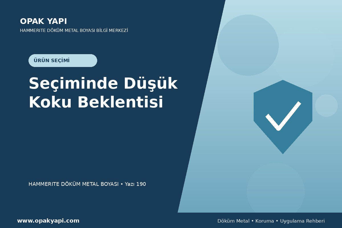 Marshall Hammerite Döküm Metal Boyası Seçiminde Düşük Koku Beklentisi
