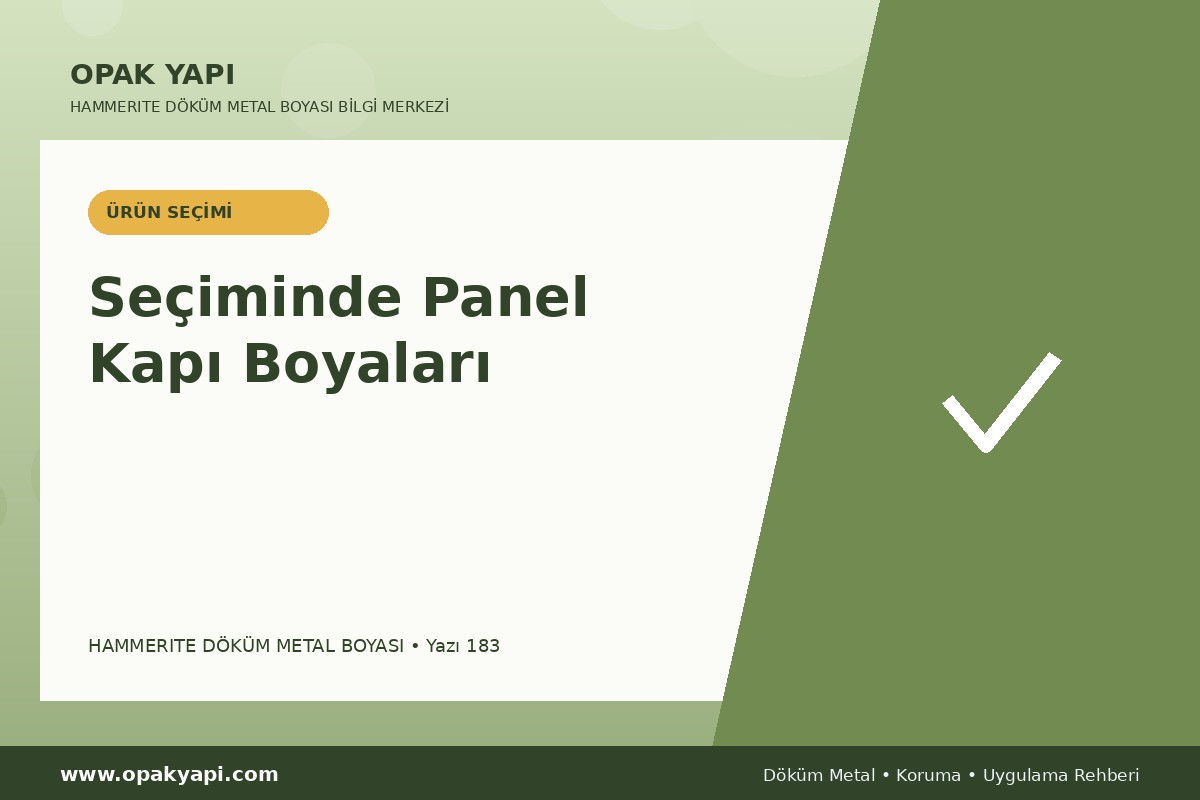 Marshall Hammerite Döküm Metal Boyası Seçiminde Panel Kapı Boyaları