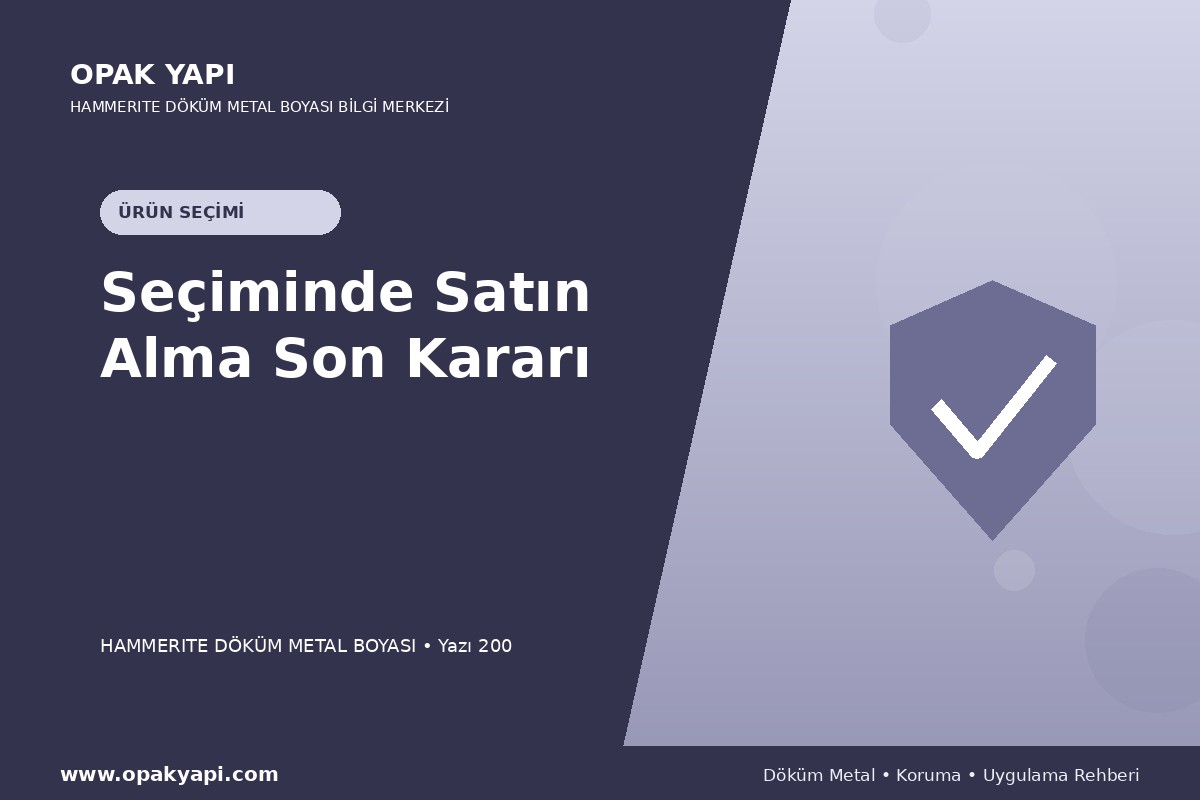 Marshall Hammerite Döküm Metal Boyası Seçiminde Satın Alma Son Kararı
