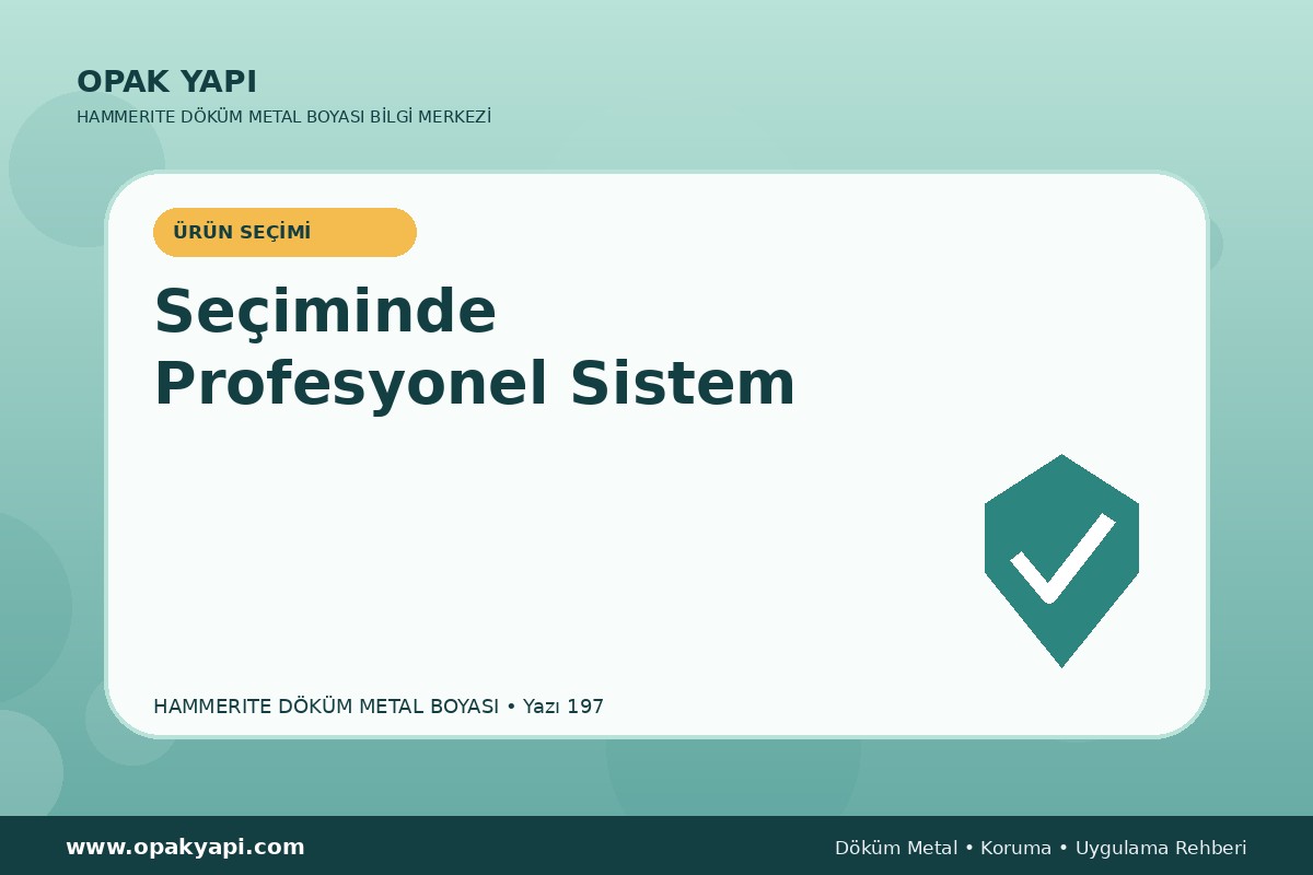 Marshall Hammerite Döküm Metal Boyası Seçiminde Profesyonel Sistem
