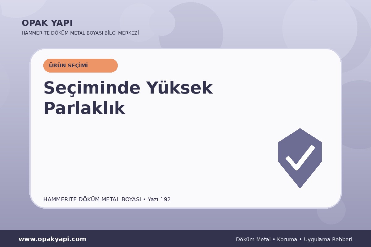 Marshall Hammerite Döküm Metal Boyası Seçiminde Yüksek Parlaklık