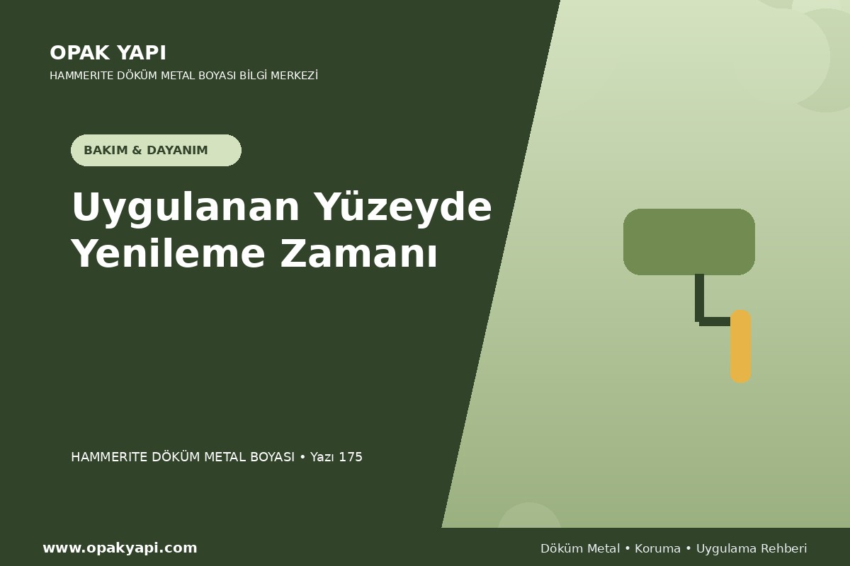 Marshall Hammerite Döküm Metal Boyası Uygulanan Yüzeyde Yenileme Zamanı