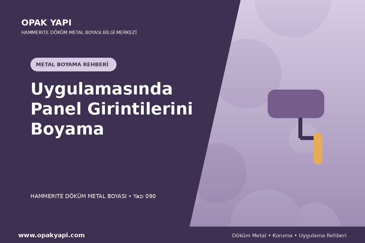 Marshall Hammerite Döküm Metal Boyası Uygulamasında Panel Girintilerini Boyama