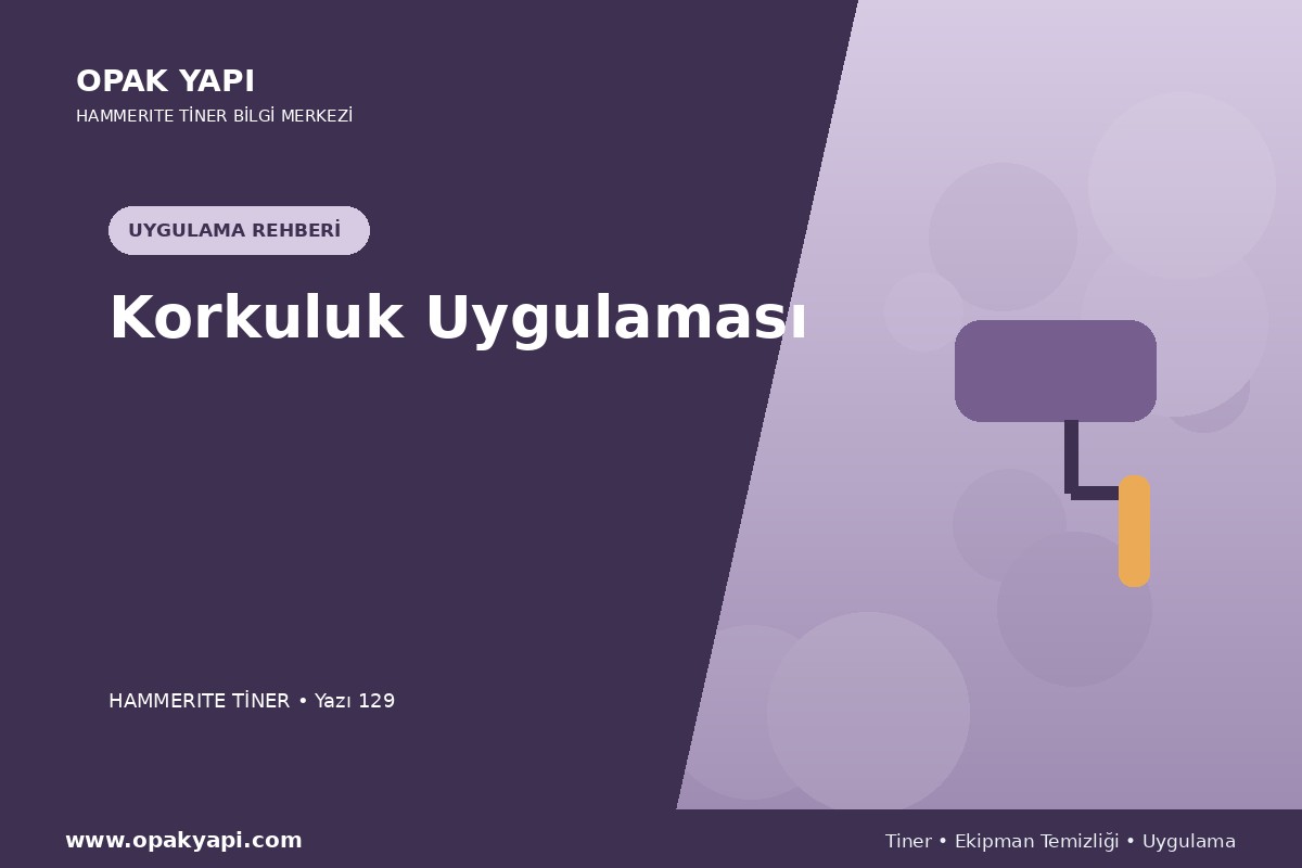 Marshall Hammerite Tiner İçin Korkuluk Uygulaması