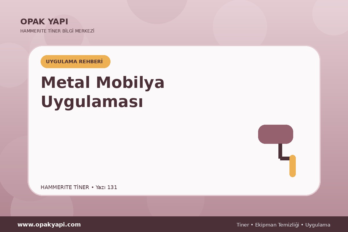 Marshall Hammerite Tiner İçin Metal Mobilya Uygulaması