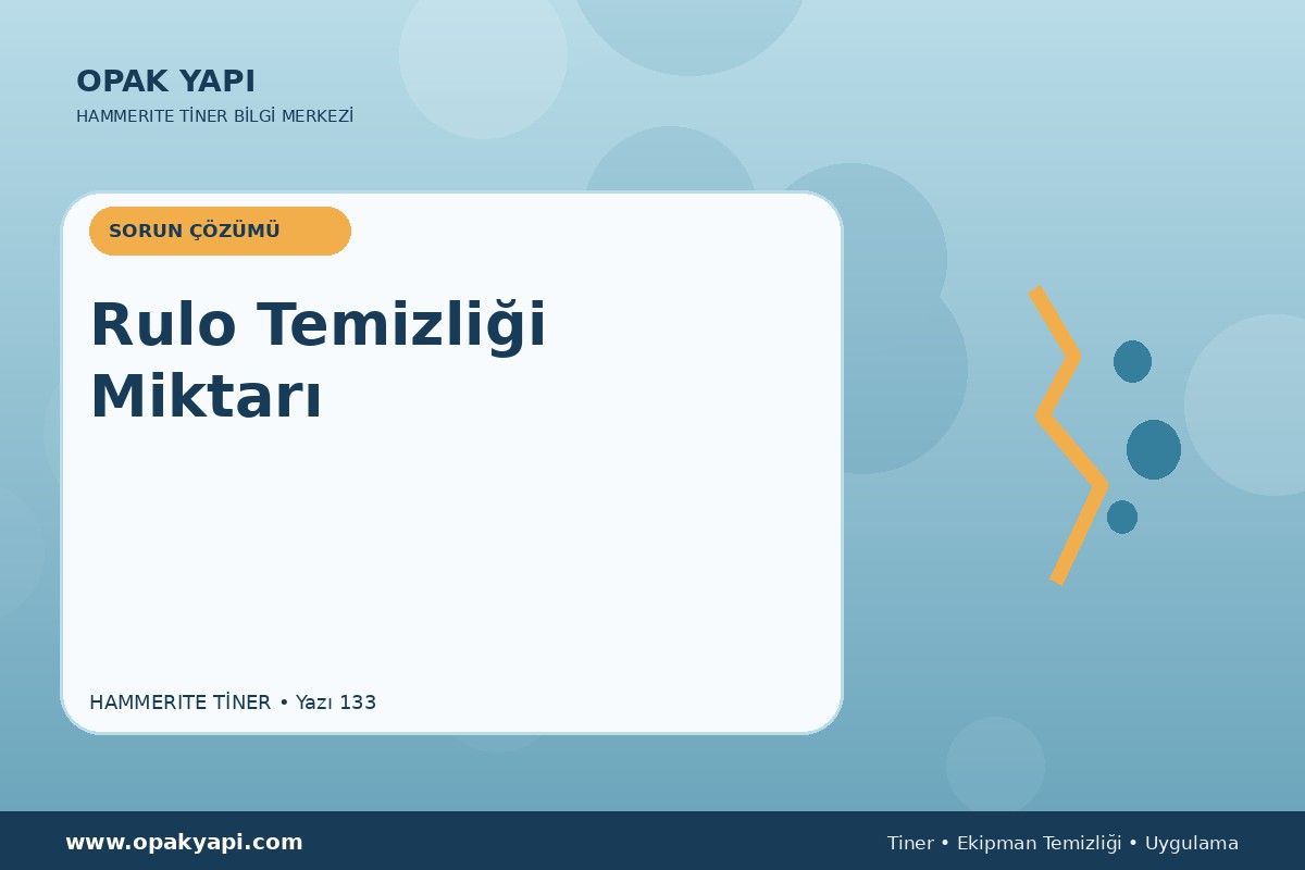 Marshall Hammerite Tiner İçin Rulo Temizliği Miktarı