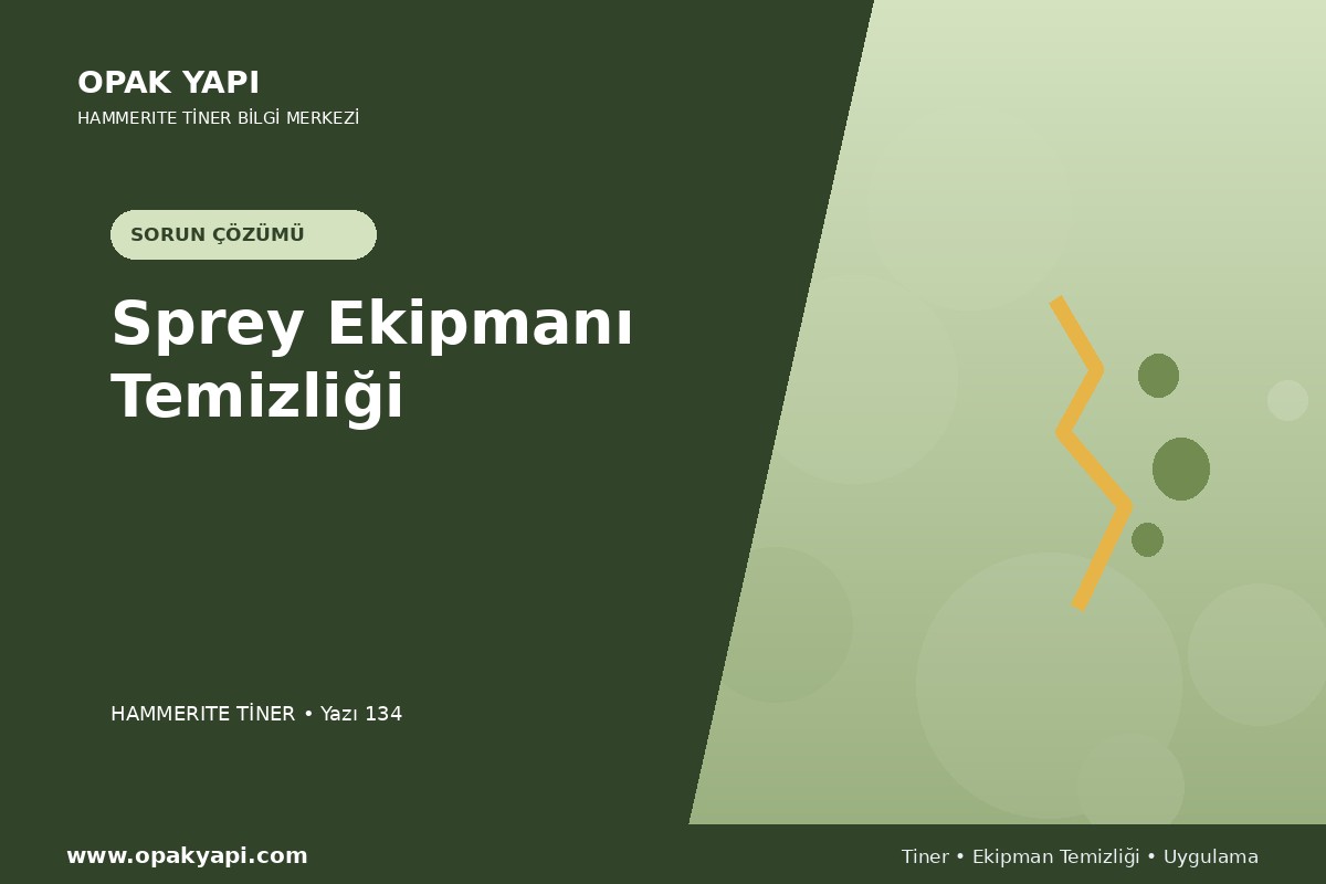 Marshall Hammerite Tiner İçin Sprey Ekipmanı Temizliği