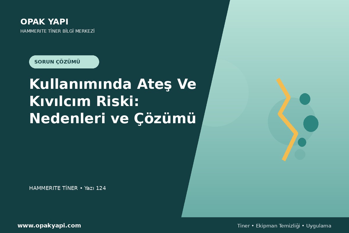 Marshall Hammerite Tiner Kullanımında Ateş Ve Kıvılcım Riski: Nedenleri ve Çözümü