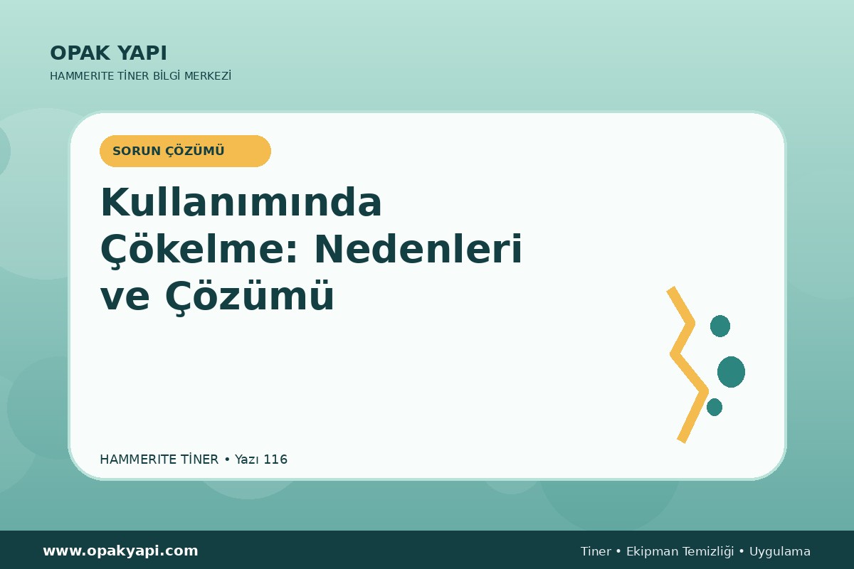 Marshall Hammerite Tiner Kullanımında Çökelme: Nedenleri ve Çözümü