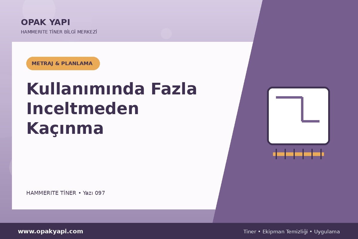Marshall Hammerite Tiner Kullanımında Fazla Inceltmeden Kaçınma