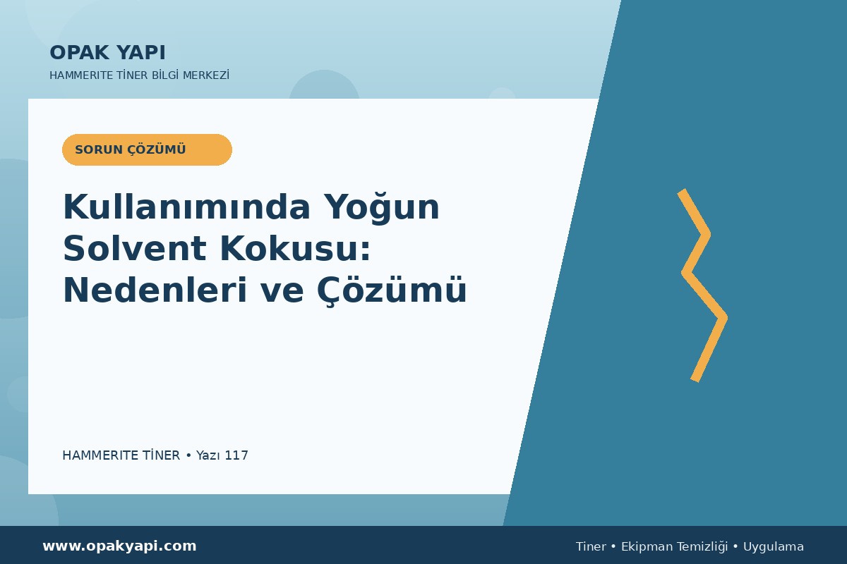 Marshall Hammerite Tiner Kullanımında Yoğun Solvent Kokusu: Nedenleri ve Çözümü