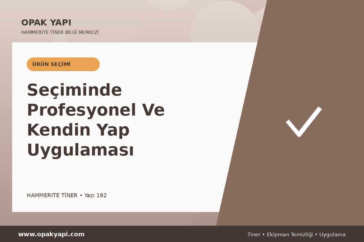 Marshall Hammerite Tiner Seçiminde Profesyonel Ve Kendin Yap Uygulaması