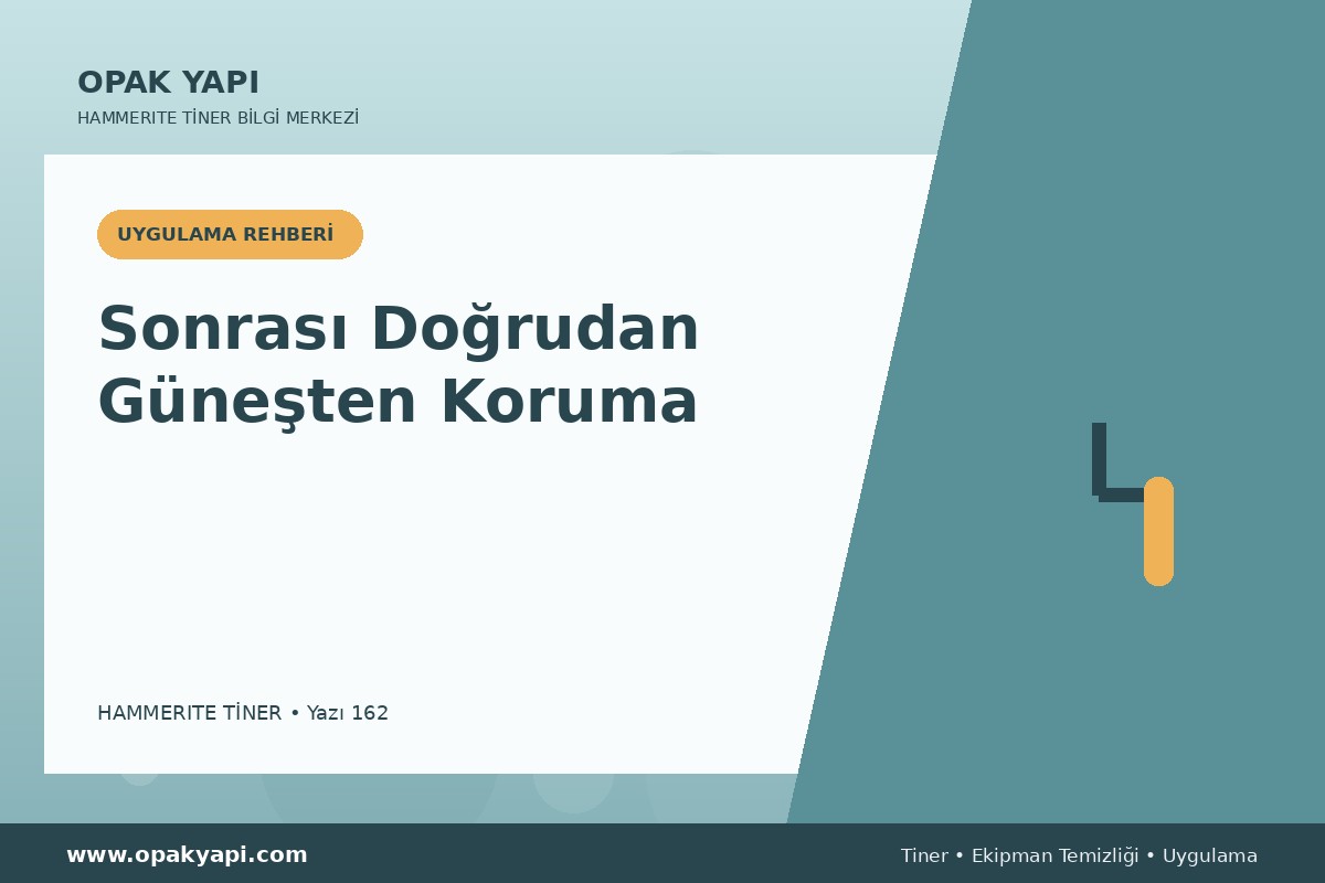 Marshall Hammerite Tiner Sonrası Doğrudan Güneşten Koruma