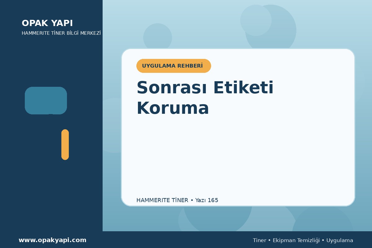 Marshall Hammerite Tiner Sonrası Etiketi Koruma