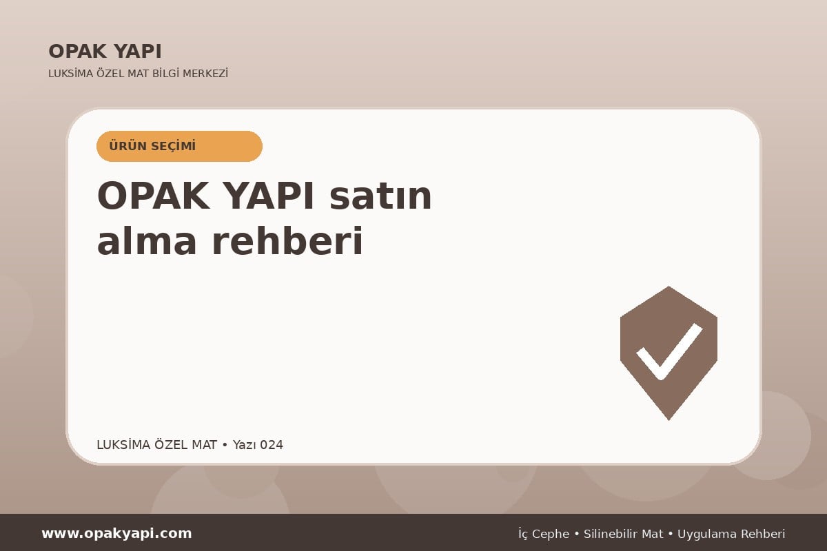 Marshall Luksima Silikonlu Özel Mat: OPAK YAPI satın alma rehberi