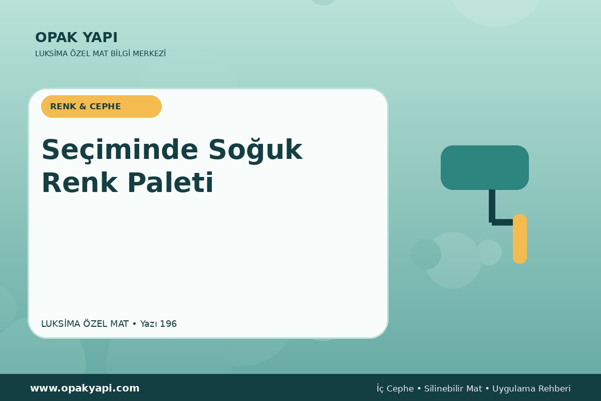 Marshall Luksima Silikonlu Özel Mat Seçiminde Soğuk Renk Paleti