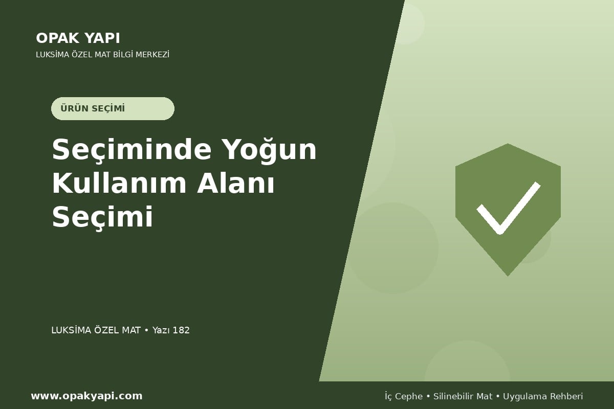 Marshall Luksima Silikonlu Özel Mat Seçiminde Yoğun Kullanım Alanı Seçimi