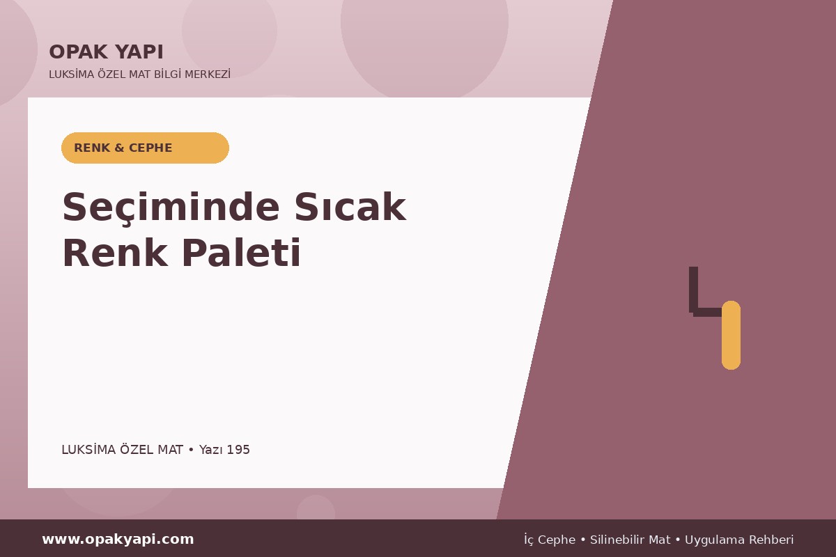 Marshall Luksima Silikonlu Özel Mat Seçiminde Sıcak Renk Paleti