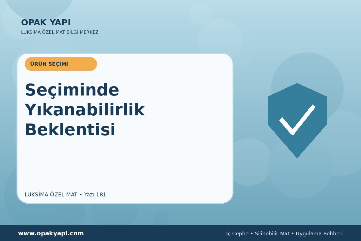 Marshall Luksima Silikonlu Özel Mat Seçiminde Yıkanabilirlik Beklentisi