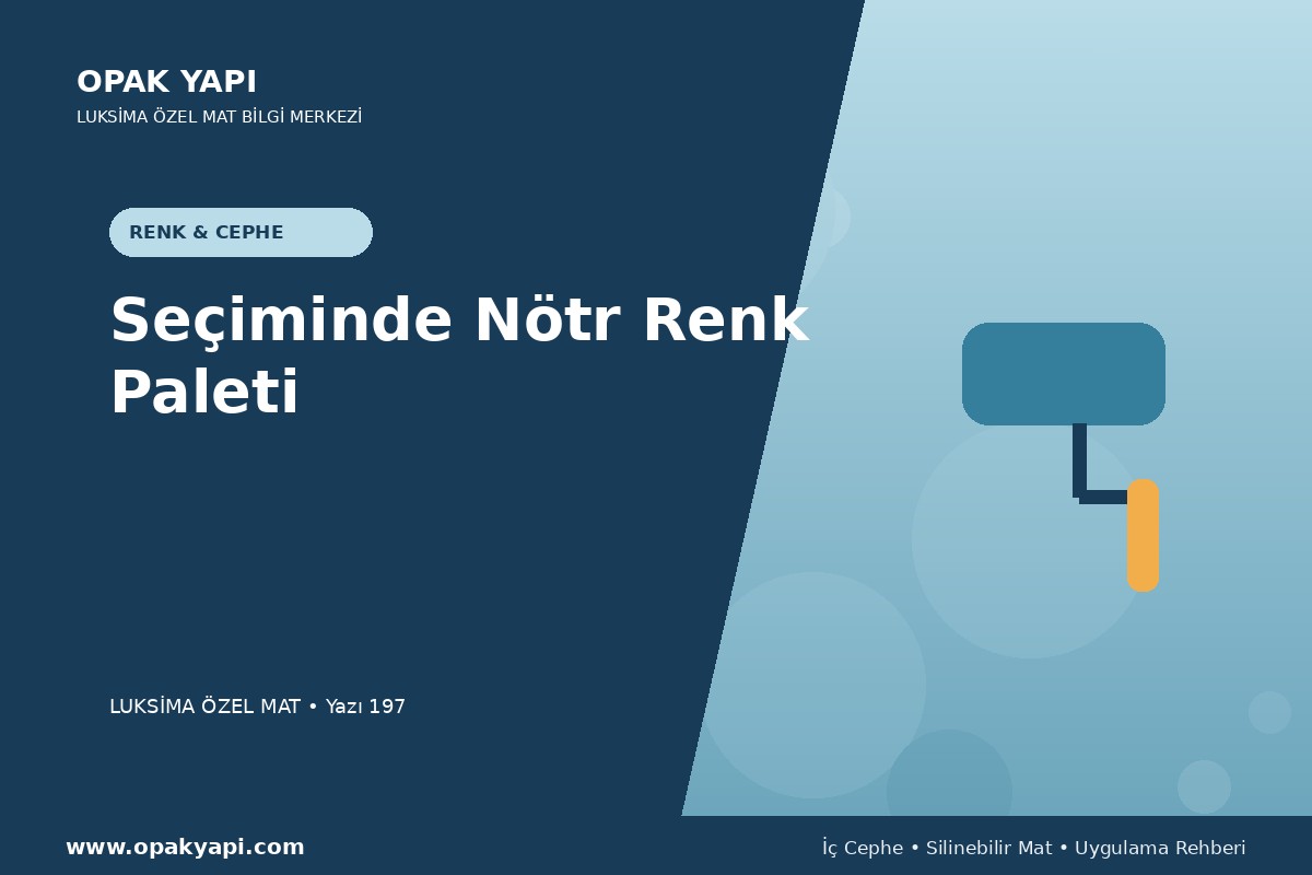 Marshall Luksima Silikonlu Özel Mat Seçiminde Nötr Renk Paleti