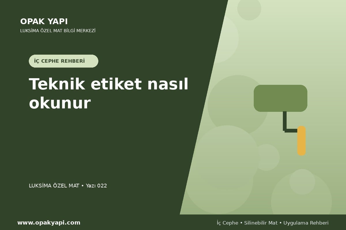 Marshall Luksima Silikonlu Özel Mat: Teknik etiket nasıl okunur