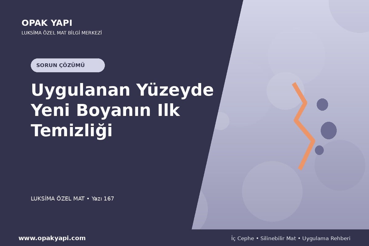 Marshall Luksima Silikonlu Özel Mat Uygulanan Yüzeyde Yeni Boyanın Ilk Temizliği