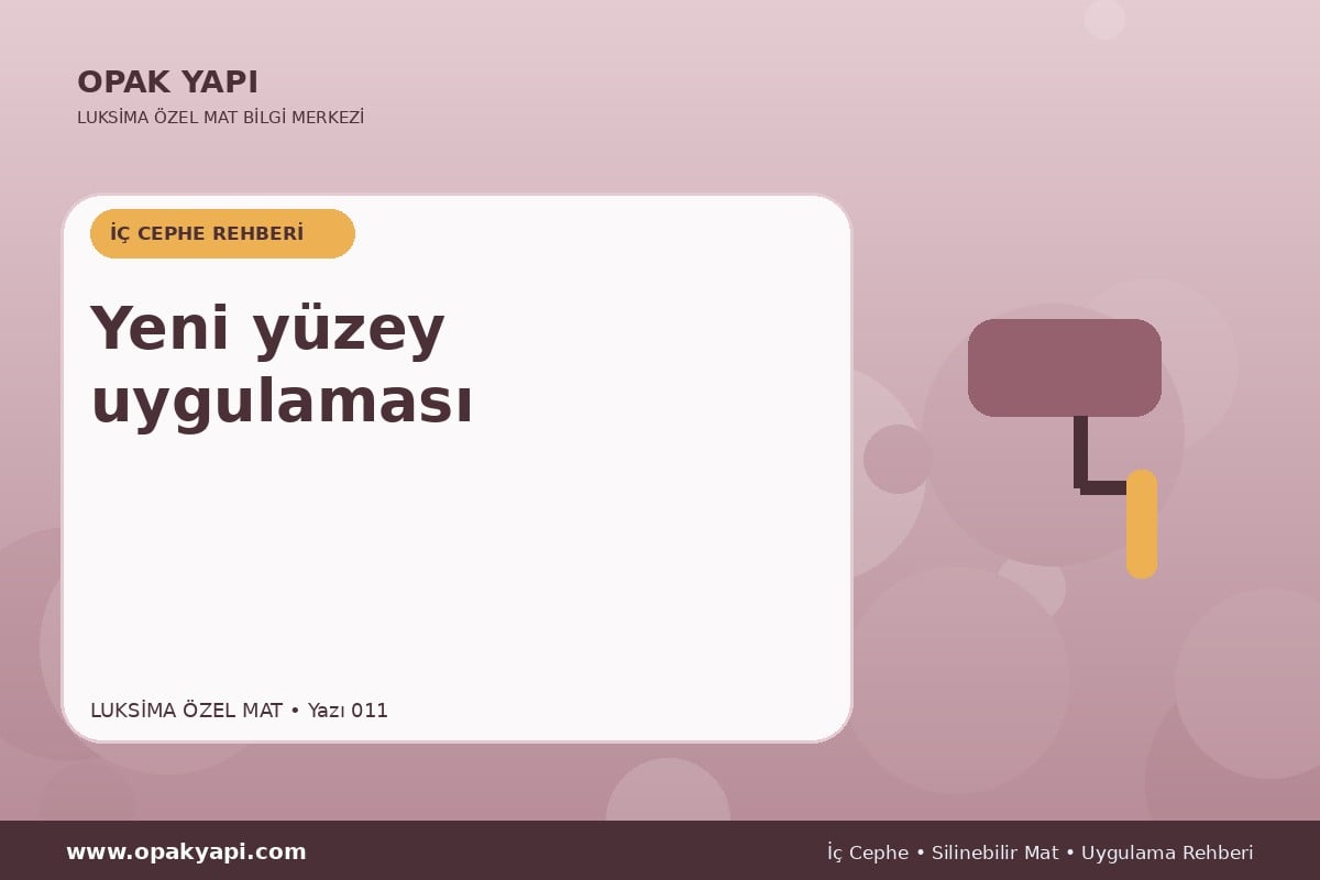 Marshall Luksima Silikonlu Özel Mat: Yeni yüzey uygulaması