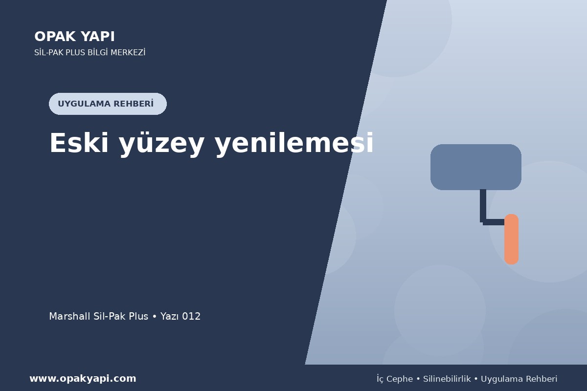 Marshall Sil-Pak Plus: Eski yüzey yenilemesi