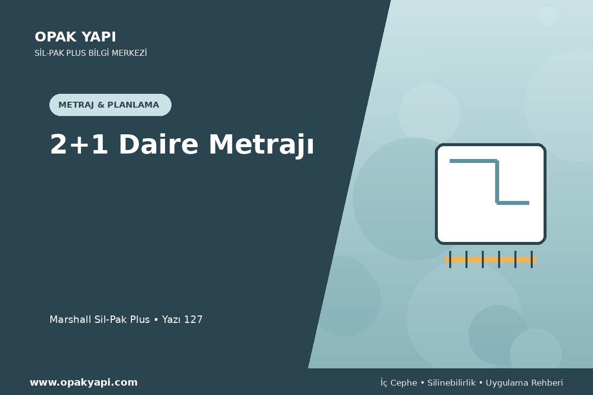 Marshall Sil-Pak Plus İçin 2+1 Daire Metrajı
