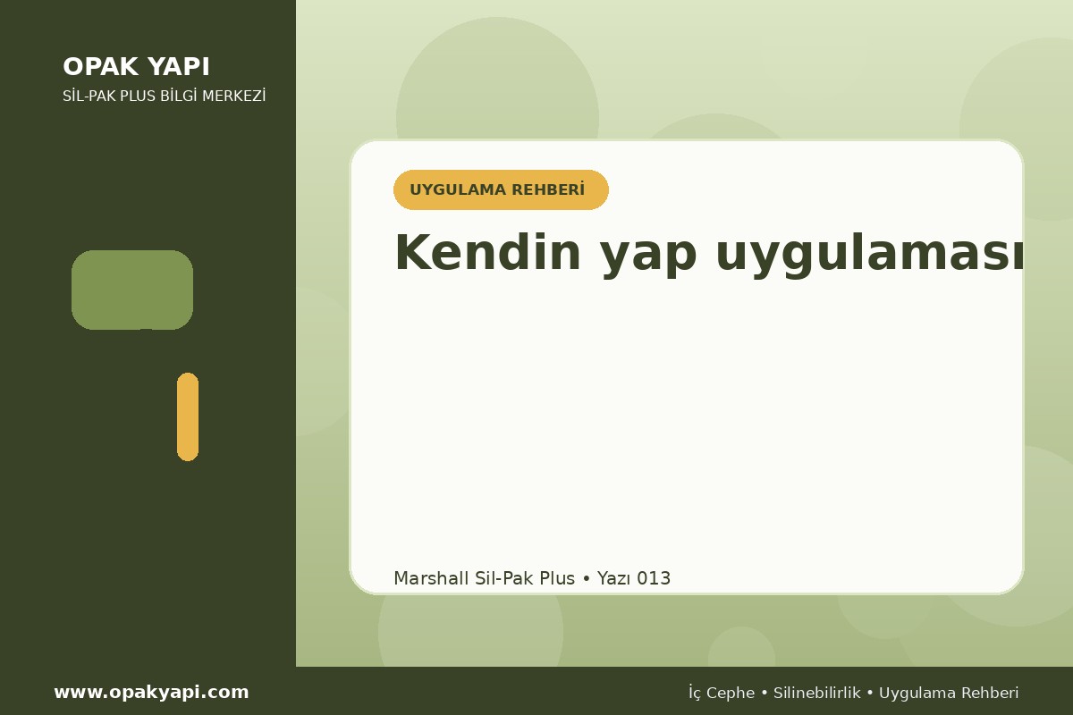 Marshall Sil-Pak Plus: Kendin yap uygulaması