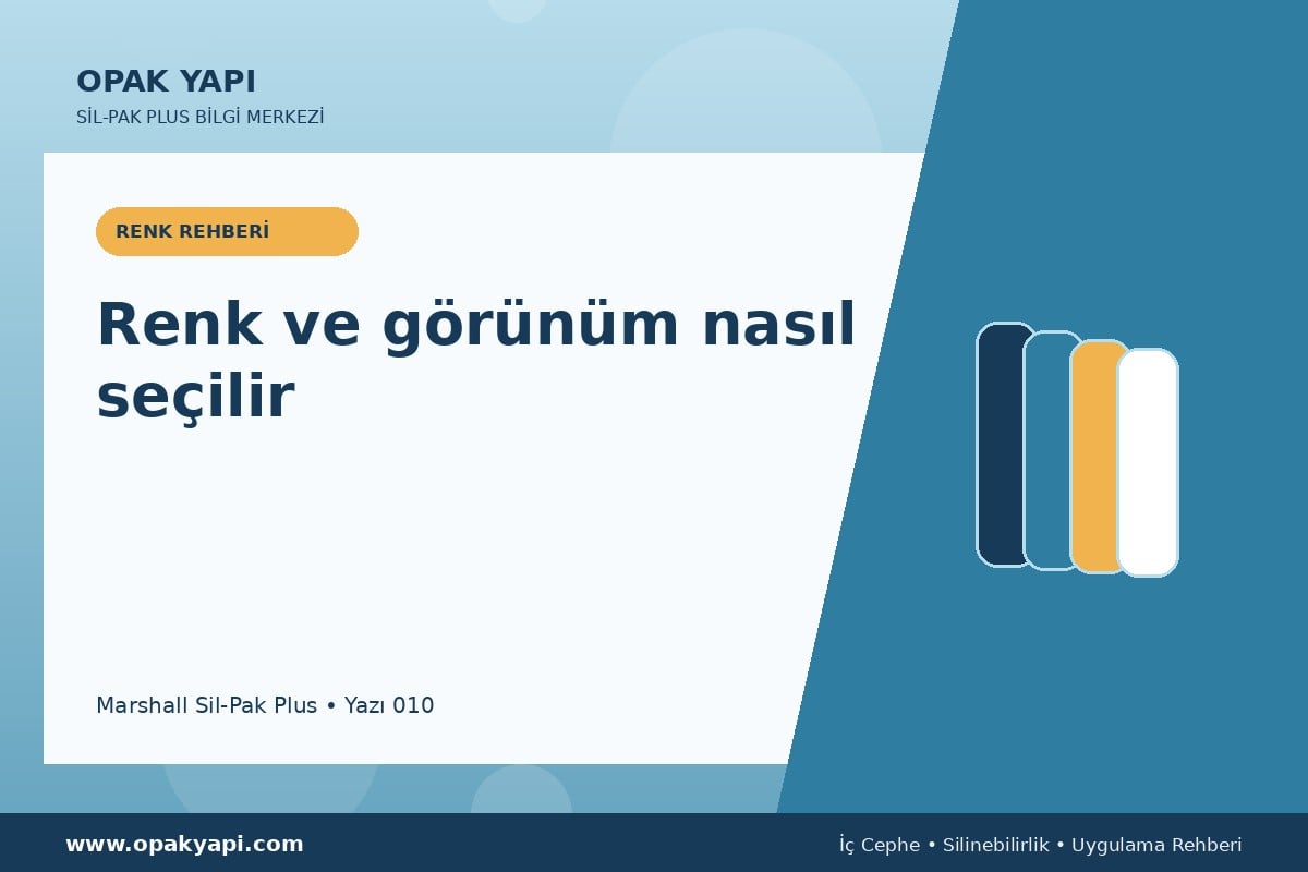 Marshall Sil-Pak Plus: Renk ve görünüm nasıl seçilir