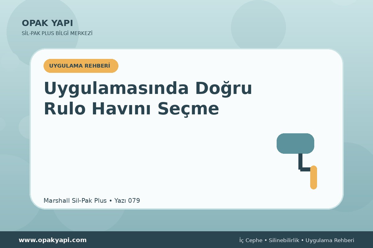 Marshall Sil-Pak Plus Uygulamasında Doğru Rulo Havını Seçme