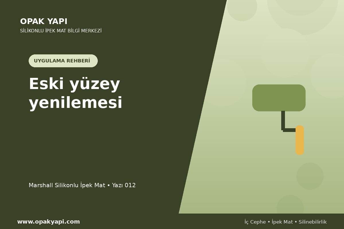 Marshall Silikonlu İpek Mat: Eski yüzey yenilemesi