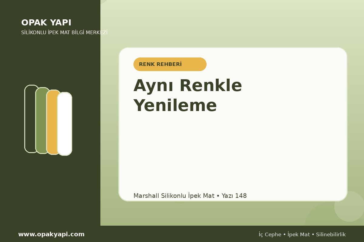 Marshall Silikonlu İpek Mat İçin Aynı Renkle Yenileme