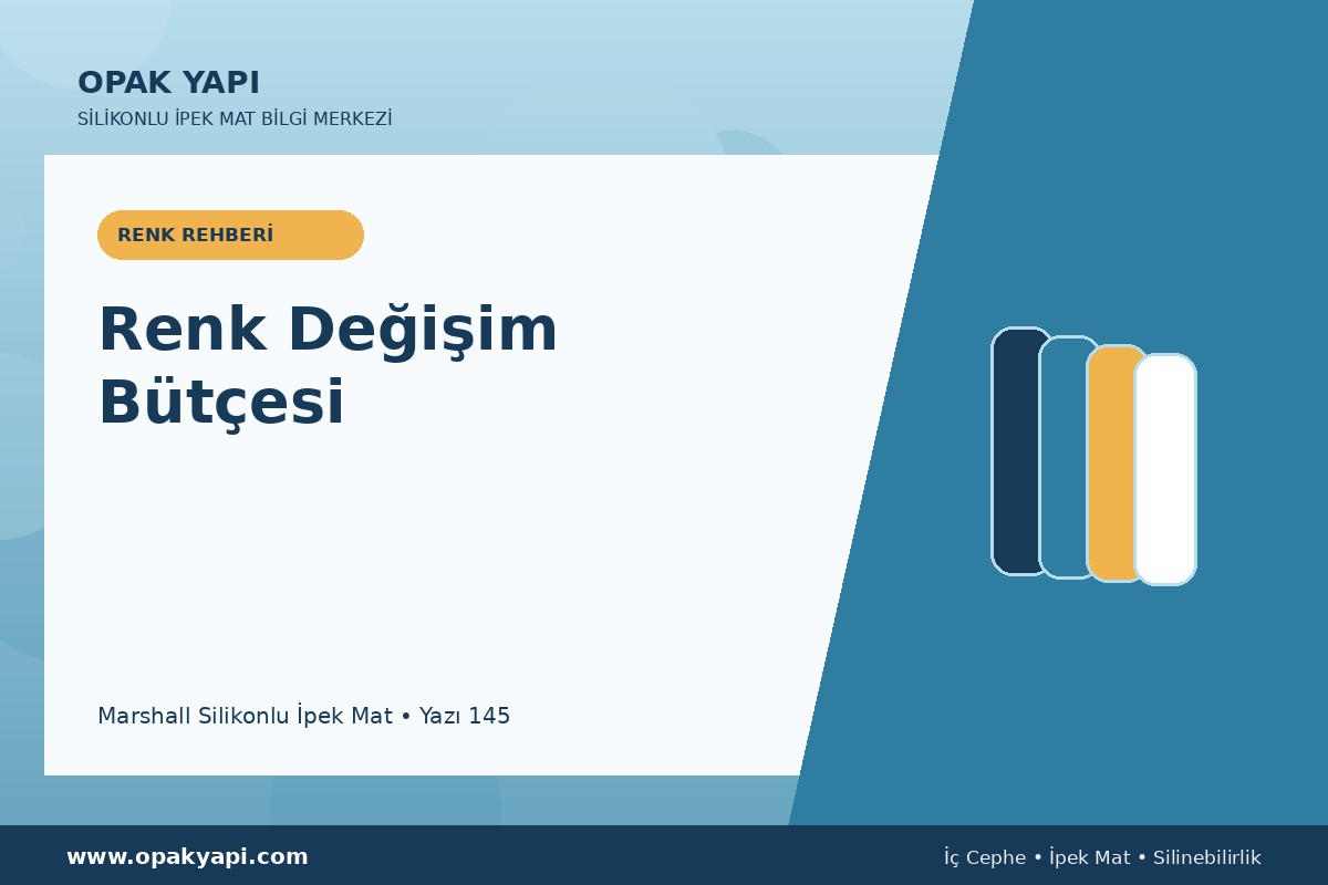 Marshall Silikonlu İpek Mat İçin Renk Değişim Bütçesi