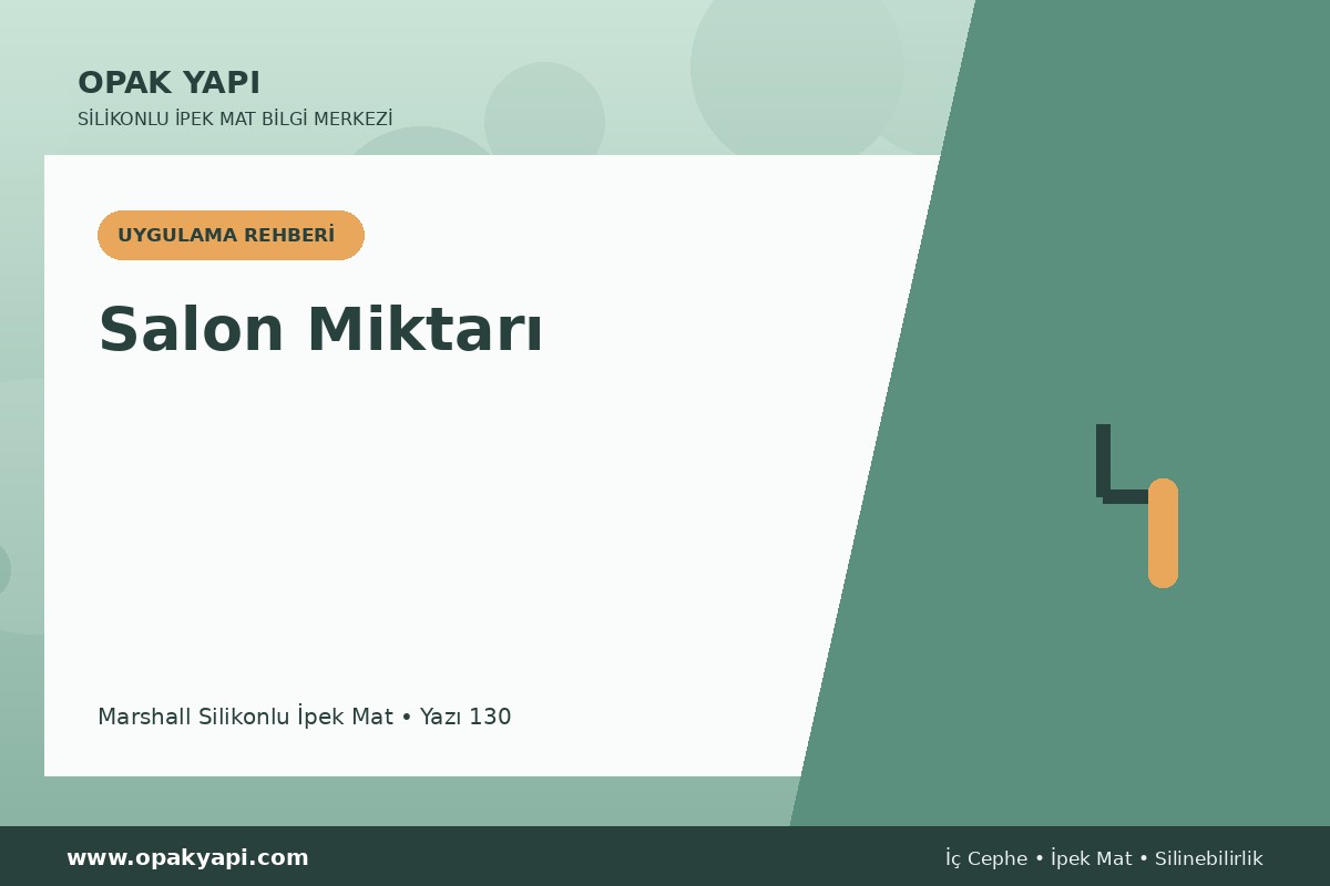 Marshall Silikonlu İpek Mat İçin Salon Miktarı